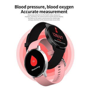 Smartwatch Heart Rate Monitor Fitness Tracker IP68 Waterproof For Android IOS - RAPBLUE