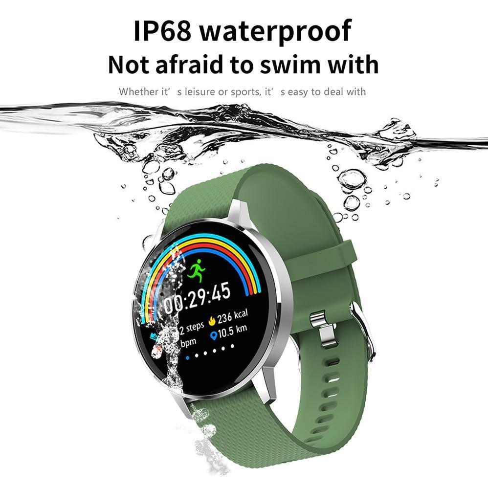 Smartwatch Heart Rate Monitor Fitness Tracker IP68 Waterproof For Android IOS - RAPBLUE