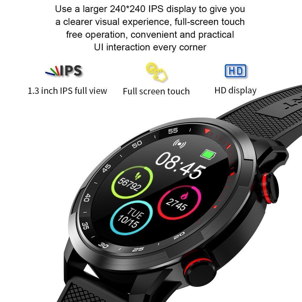 New Waterproof Full Touch IPS Screen Heart Rate Sport Fitness Tracker Smartwatch For iPhones Android - RAPBLUE