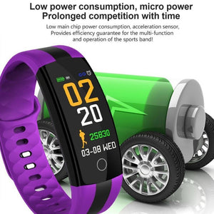 Bluetooth Wristband Fitness Tracker Heart Rate Monitor Smartwatch For iPhones Android