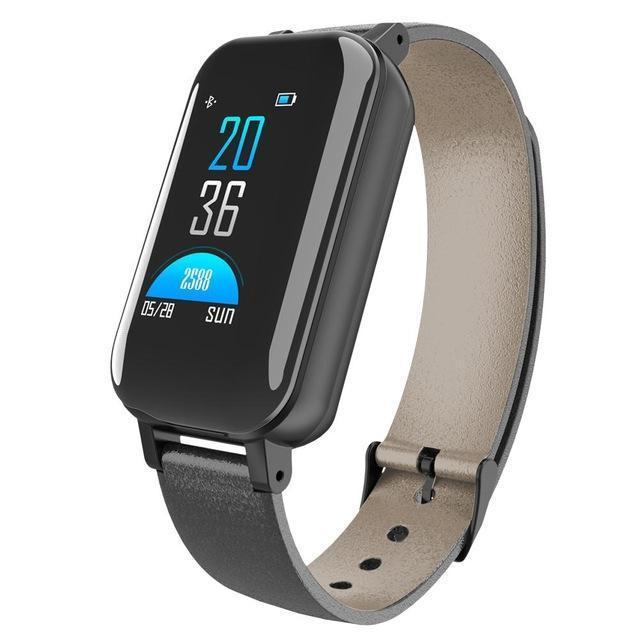 2-In-1 Smart Watch Bracelet With Heart Rate Fitness Tracker - RAPBLUE