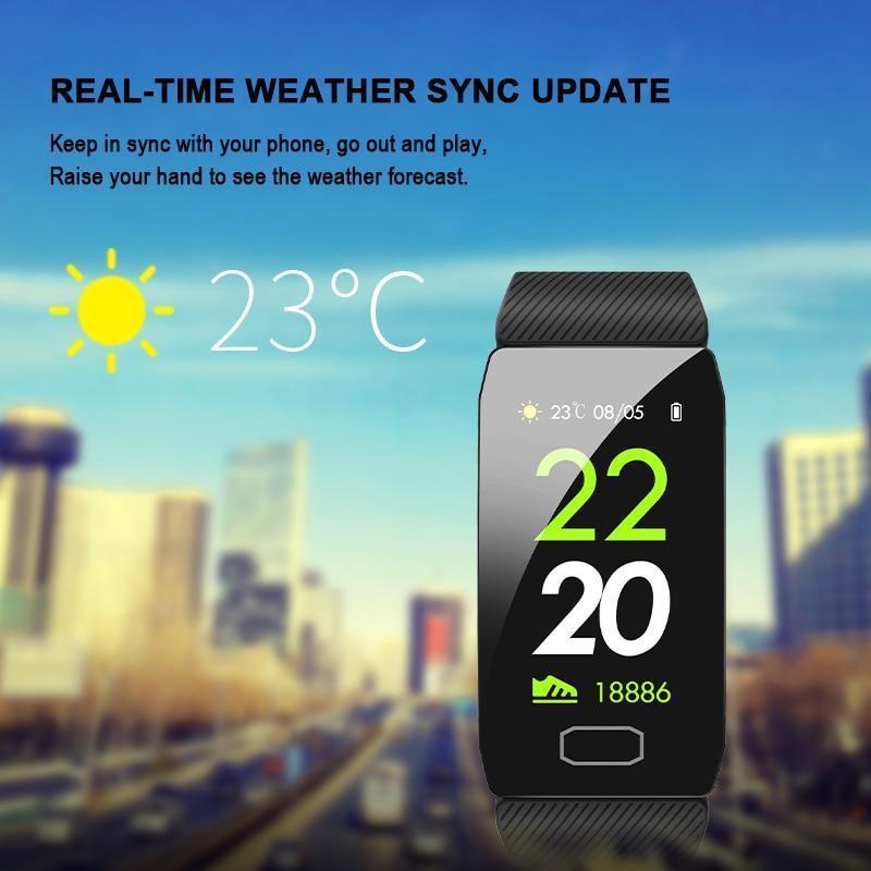 New Waterproof Heart Rate Fitness Tracker Bluetooth Digital Wristband Smartwatch - RAPBLUE