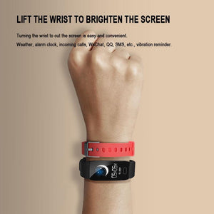 New Waterproof Heart Rate Fitness Tracker Bluetooth Digital Wristband Smartwatch - RAPBLUE