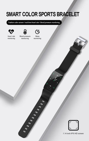New Waterproof Heart Rate Fitness Tracker Bluetooth Digital Wristband Smartwatch - RAPBLUE