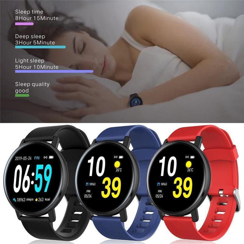 New IP67 Waterproof Heart Rate Monitor Fitness Tracker Watch Music Control Pedometer Smartwatch For iOS Android Gifts - RAPBLUE