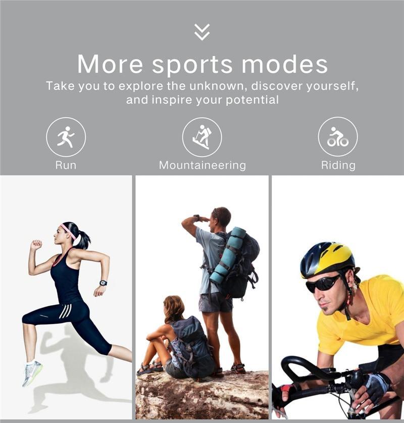 New IP67 Waterproof Heart Rate Monitor Fitness Tracker Watch Music Control Pedometer Smartwatch For iOS Android Gifts - RAPBLUE