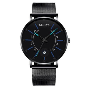 Unisex Ultra Thin Stainless Steel Mesh Band Watch - RAPBLUE