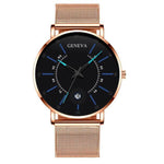 Unisex Ultra Thin Stainless Steel Mesh Band Watch - RAPBLUE