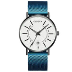 Unisex Ultra Thin Stainless Steel Mesh Band Watch - RAPBLUE