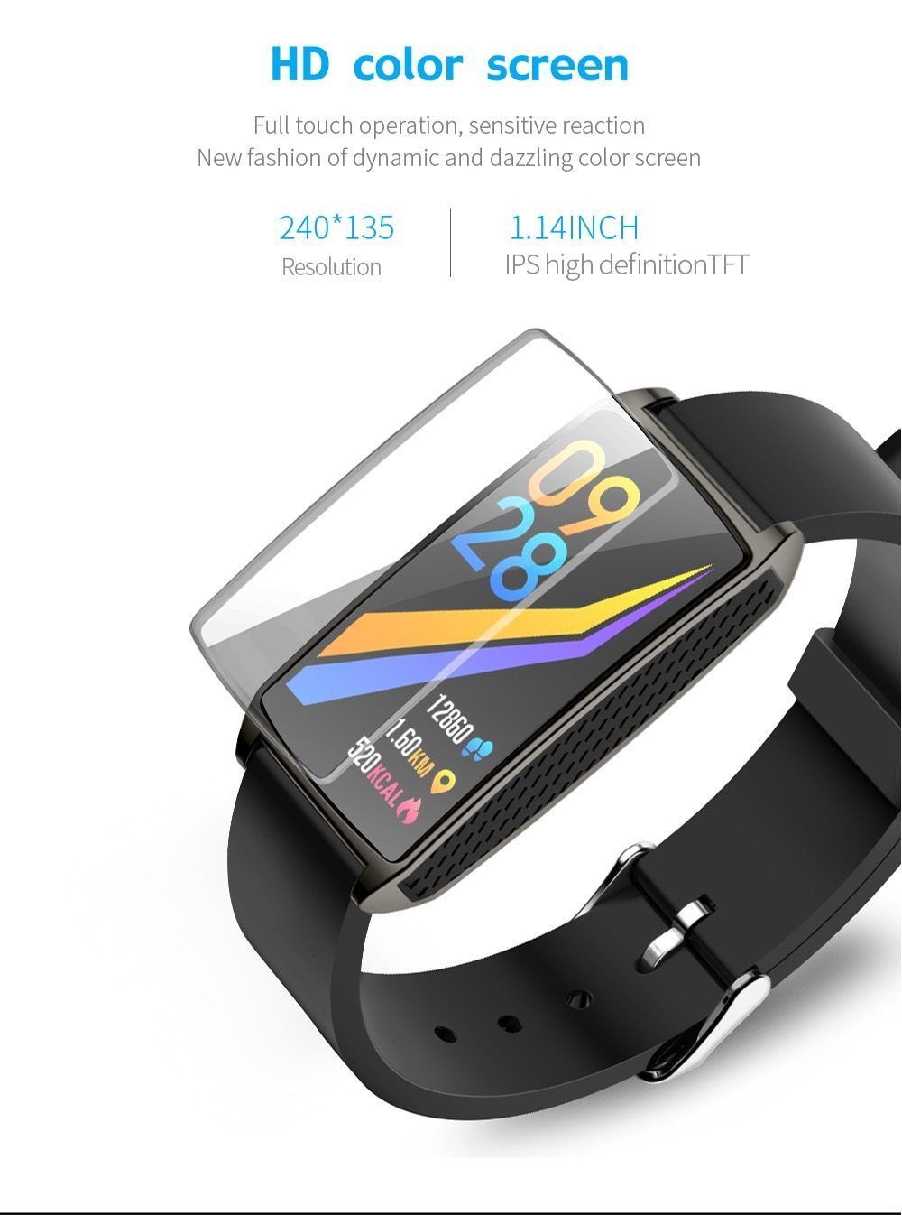 Heart Rate Fitness Tracker Smartwatch Digital Wrist For iPhone Samsung Xiaomi - RAPBLUE