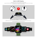 New IP67 Waterproof Heart Rate Long Battery Life IPS Colour Screen Smart Watch For Android IOS - RAPBLUE