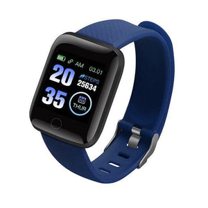 Waterproof Smartwatch 116 Plus Heart Rate Monitor Sports Watch - RAPBLUE