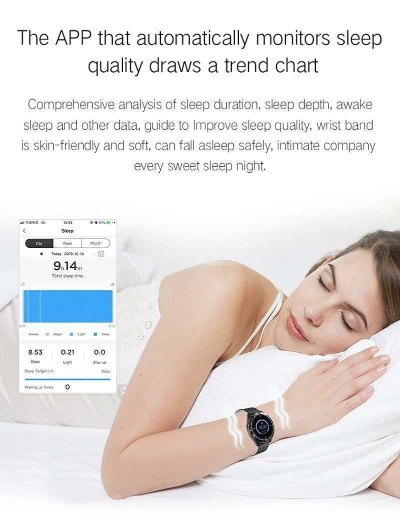 Newt Heart Rate Bracelet Fitness Tracker Waterproof Digital Wrist Smart Watch For iOS Androids - RAPBLUE