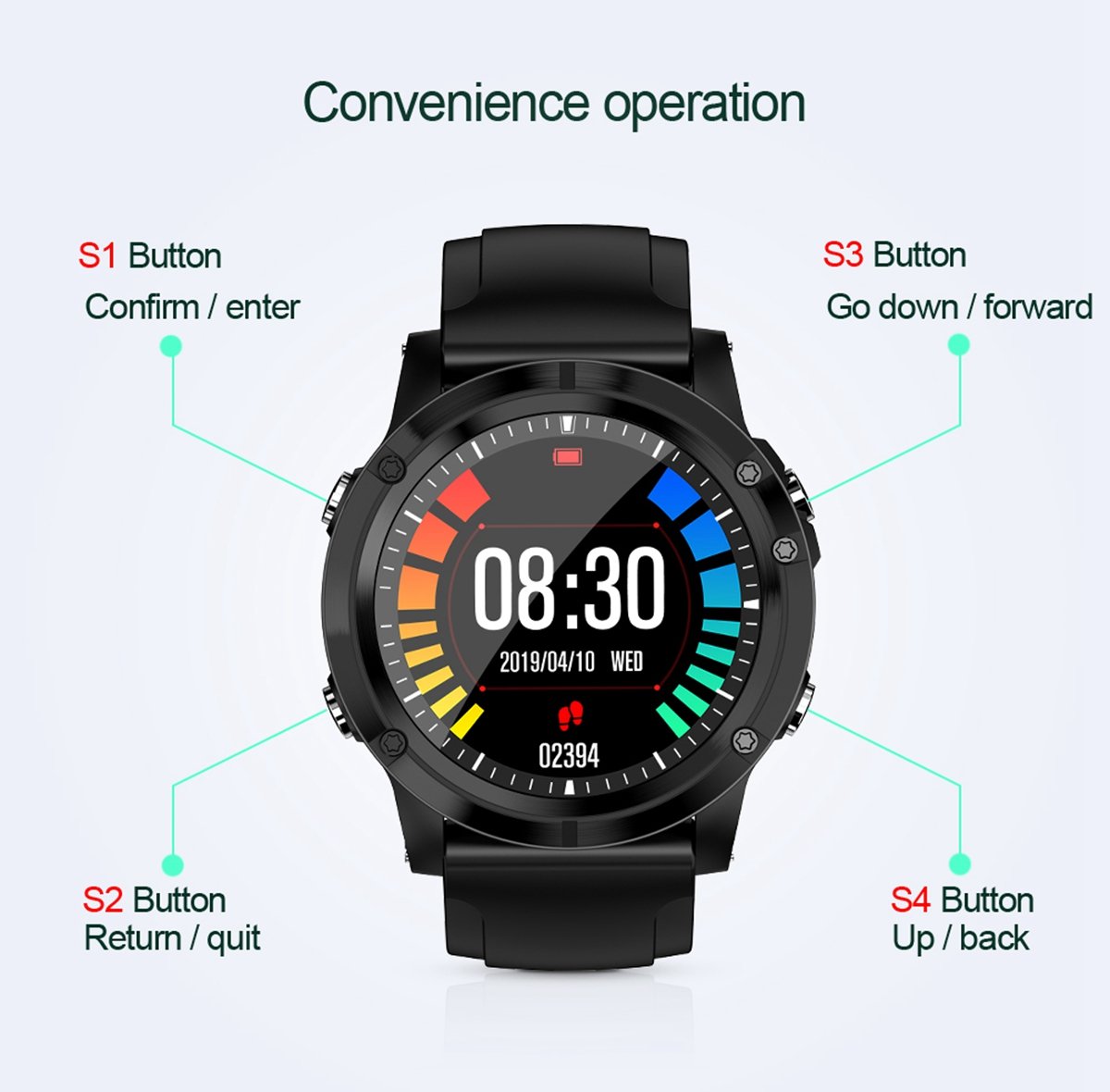 New Waterproof Heart Rate Fitness Tracker Long Standby Digital Wrist Smartwatch For iPhone Samsung Xiaomi - RAPBLUE