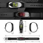 New Bluetooth Passometer Heart Rate Fitness Bracelet Smart Band Wrist Digital Wrist Smartwatch With Headset - RAPBLUE