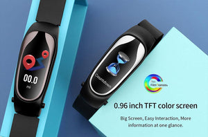 New Bluetooth Passometer Heart Rate Fitness Bracelet Smart Band Wrist Digital Wrist Smartwatch With Headset - RAPBLUE