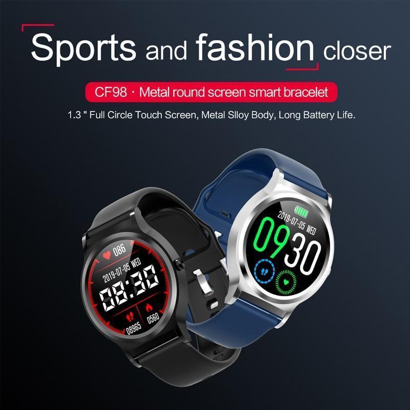 Full Touch Screen IP67 Waterproof Weather Forecast Digital Wrist Smartwatch - RAPBLUE