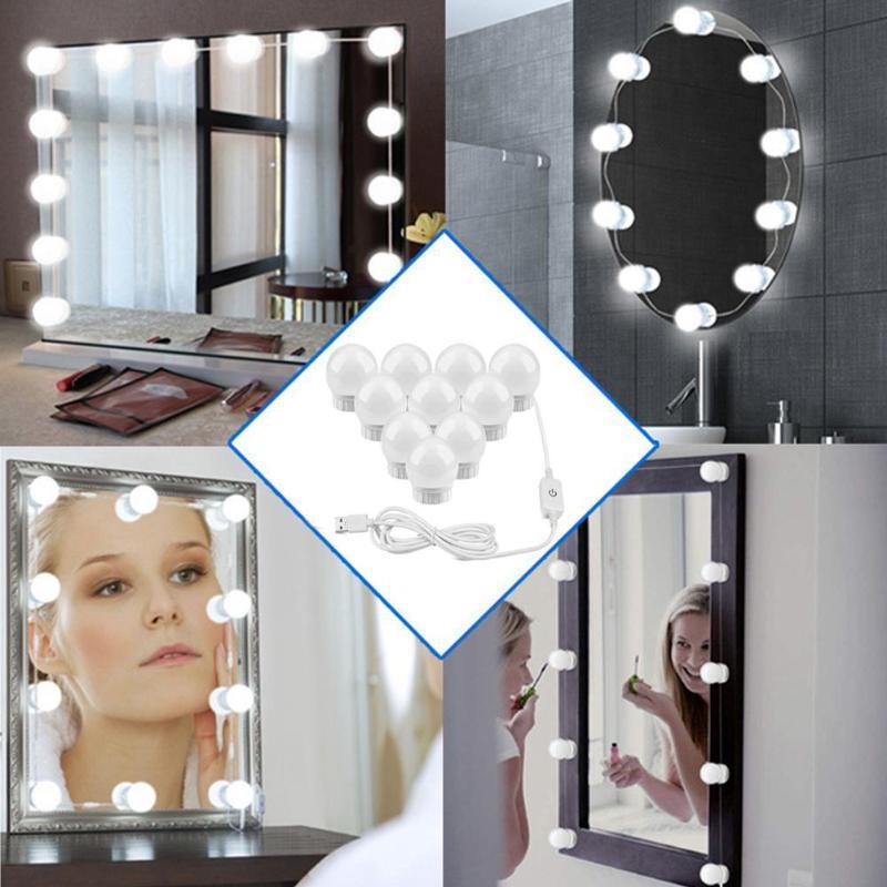 Light up Makeup Mirror Full Length Mirror with Lights LED Vanity Lights - RAPBLUE