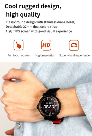 New IP68 Waterproof Sport Heart Rate Fitness Tracker Smartwatch For IOS Android Xiaomi - RAPBLUE