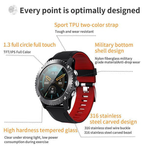 New Heart Rate Fitness Tracker Outdoor Sport Smartwatch For iPhone Android Xiaomi - RAPBLUE