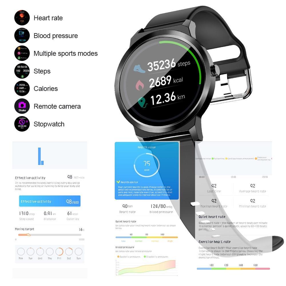 New Fitness Heart Rate Tracker Detection Water-Resistant Digital Wrist Smartwatch For iPhone Android Samsung - RAPBLUE