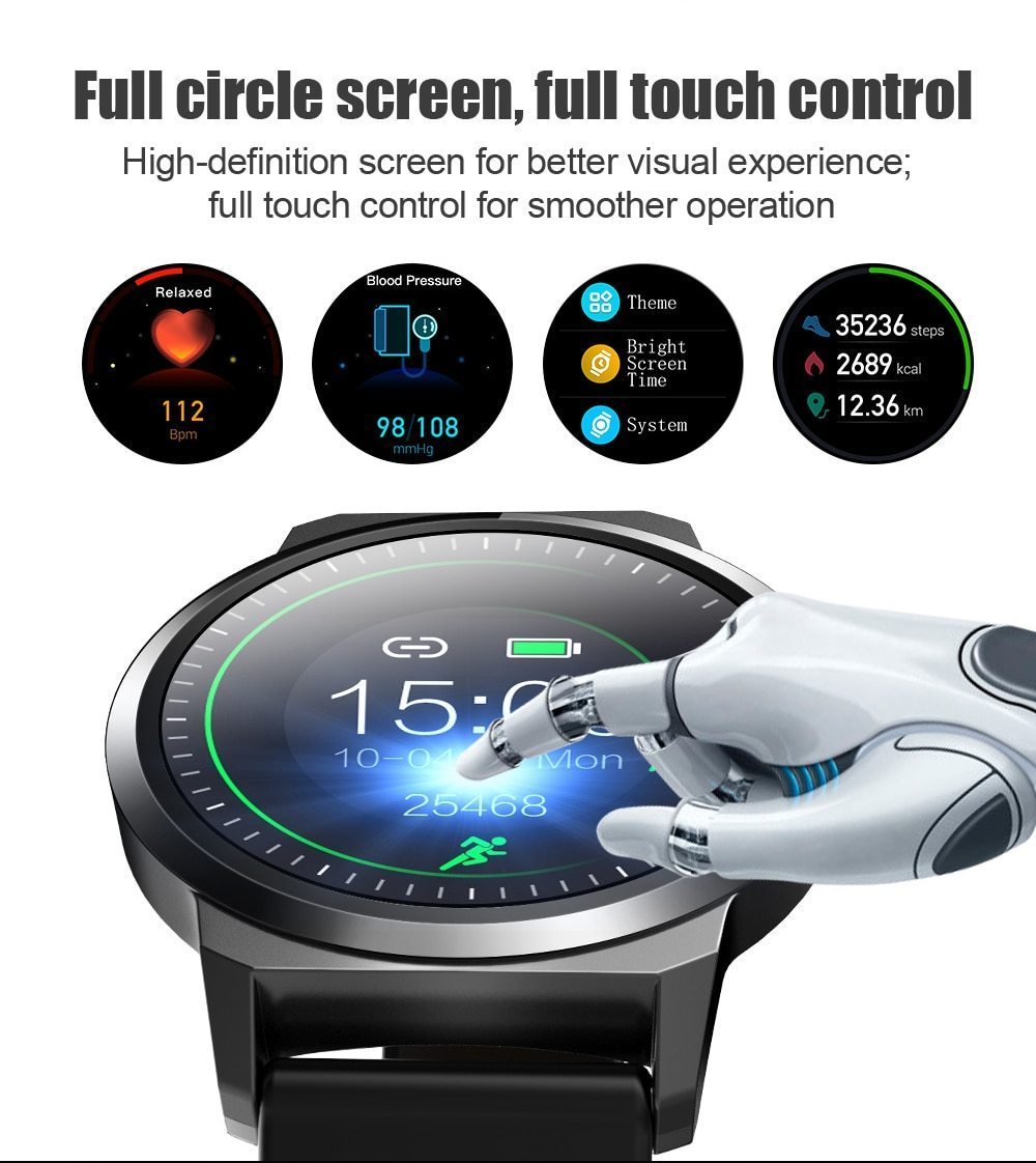 New Fitness Heart Rate Tracker Detection Water-Resistant Digital Wrist Smartwatch For iPhone Android Samsung - RAPBLUE