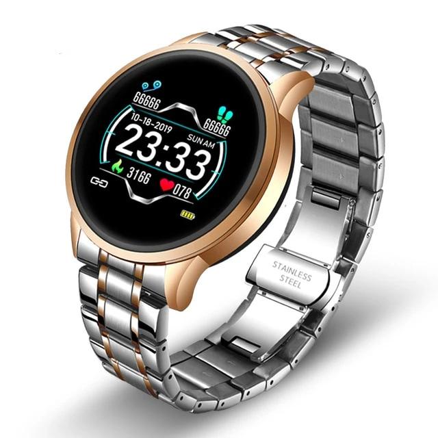 Stainless Steel Black Smart Watch for Men Android Watch UK | LK 126® - RAPBLUE