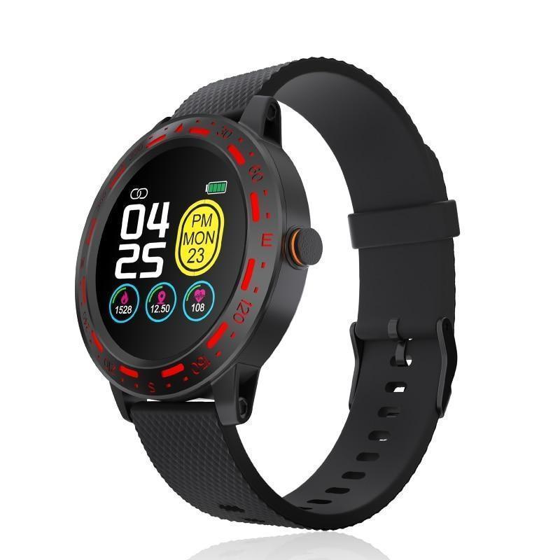 New IP67 Waterproof 1.3'' Full Touch Screen Heart Rate Fitness Tracker Sport Smartwatch - RAPBLUE