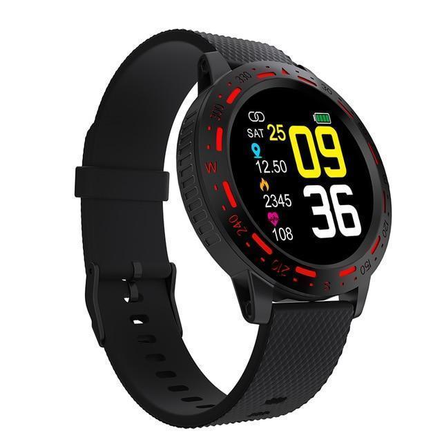 New IP67 Waterproof 1.3'' Full Touch Screen Heart Rate Fitness Tracker Sport Smartwatch - RAPBLUE
