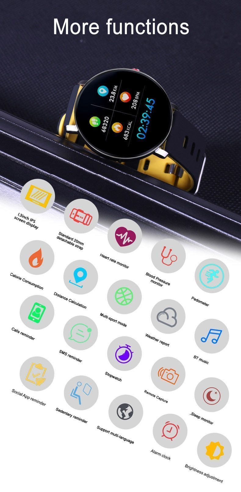 K9 Bluetooth Women Smart Watch - RAPBLUE