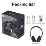 Wireless Bluetooth Headphones Over Ear Headset With Mic - RAPBLUE