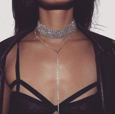 Rhinestone Choker - RAPBLUE