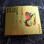 24K GOLD-PLATED PLAYING CARDS WITH CASE - RAPBLUE