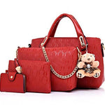 4 Piece Set Fashion Women Handbags - RAPBLUE