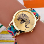 Gold Tribal Chain Elephant Watch - RAPBLUE