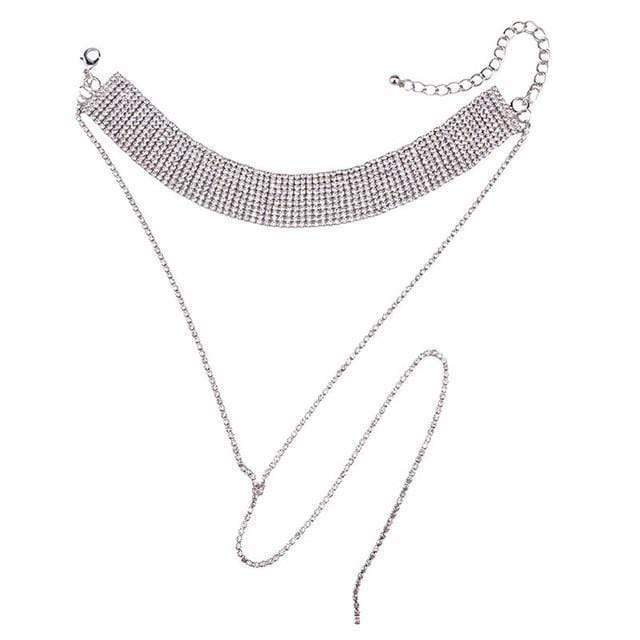 Rhinestone Choker - RAPBLUE