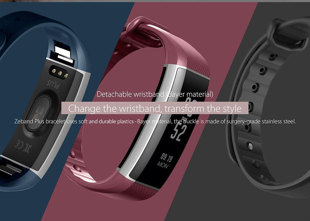 New Smart Wristband Pedometer Heart Rate Monitor Fitness Bracelet with IP67 Waterproof - RAPBLUE