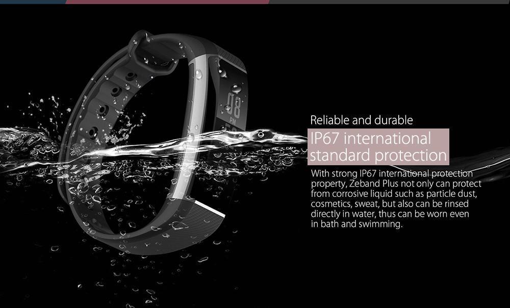 New Smart Wristband Pedometer Heart Rate Monitor Fitness Bracelet with IP67 Waterproof - RAPBLUE