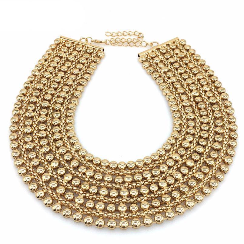 Chunky Bib Statement Necklace - RAPBLUE