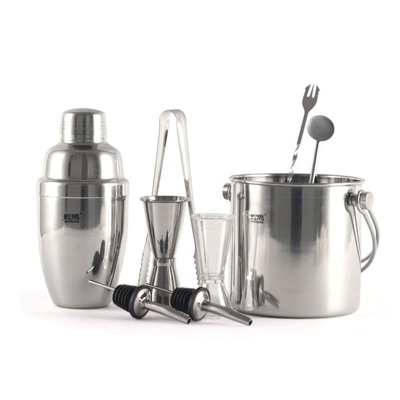 9Pcs/set Stainless Steel Bartender Kit - RAPBLUE