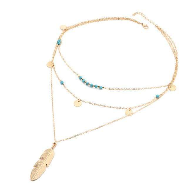 Multi-Layer Leaf Chain Necklaces - RAPBLUE