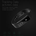 New Smart Bracelet Band with Sleep Activity Fitness Tracker Alarm Clock Vibration Pedometer Indicator for Iphone Android Smartband - RAPBLUE