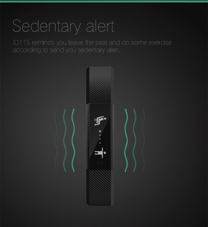 New Smart Bracelet Band with Sleep Activity Fitness Tracker Alarm Clock Vibration Pedometer Indicator for Iphone Android Smartband - RAPBLUE