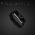 New Smart Bracelet Band with Sleep Activity Fitness Tracker Alarm Clock Vibration Pedometer Indicator for Iphone Android Smartband - RAPBLUE
