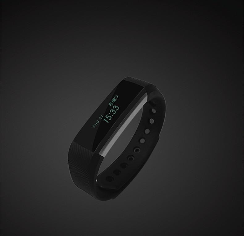 New Smart Bracelet Band with Sleep Activity Fitness Tracker Alarm Clock Vibration Pedometer Indicator for Iphone Android Smartband - RAPBLUE