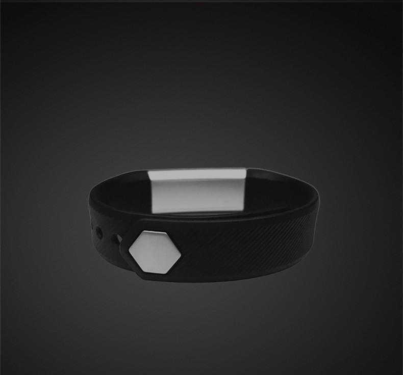 New Smart Bracelet Band with Sleep Activity Fitness Tracker Alarm Clock Vibration Pedometer Indicator for Iphone Android Smartband - RAPBLUE