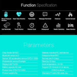 New Smartband Bluetooth Fitness Bracelet with Blood Pressure Heart Rate Monitor for Android IOS Phone - RAPBLUE