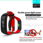 New Smartband Bluetooth Fitness Bracelet with Blood Pressure Heart Rate Monitor for Android IOS Phone - RAPBLUE