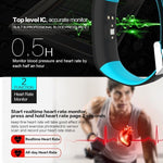 New Smartband Bluetooth Fitness Bracelet with Blood Pressure Heart Rate Monitor for Android IOS Phone - RAPBLUE
