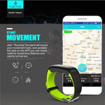 New Smartband Bluetooth Fitness Bracelet with Blood Pressure Heart Rate Monitor for Android IOS Phone - RAPBLUE